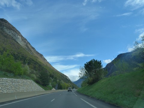 Sur la route des Alpes